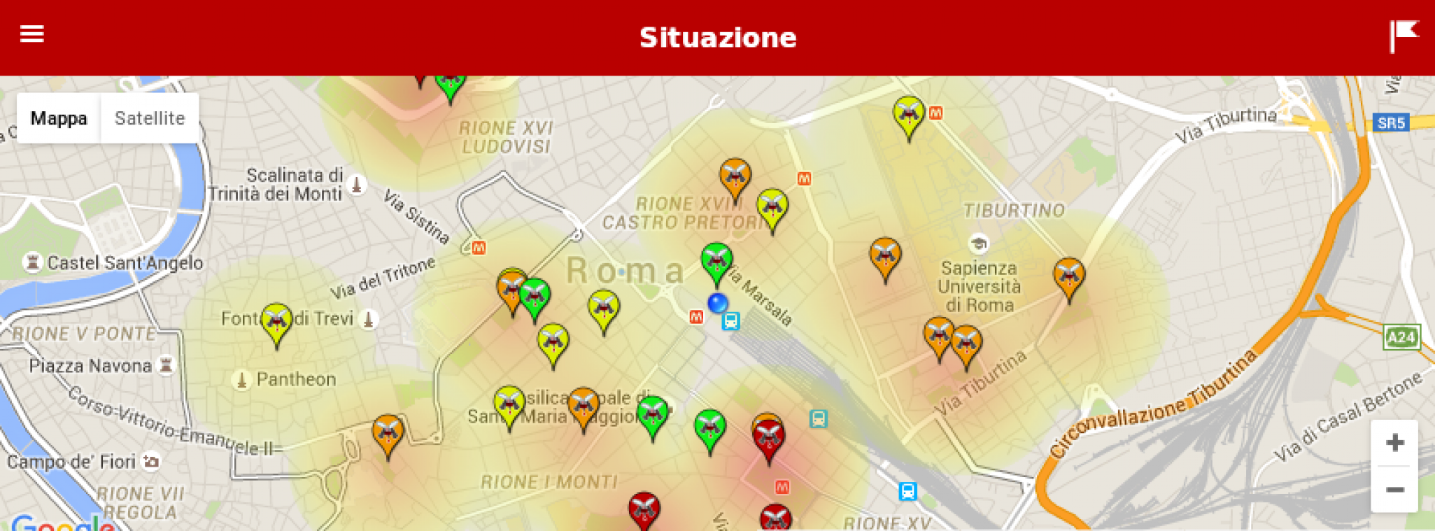 Nieuwe app geeft plaatsen met veel muggen aan in Italië