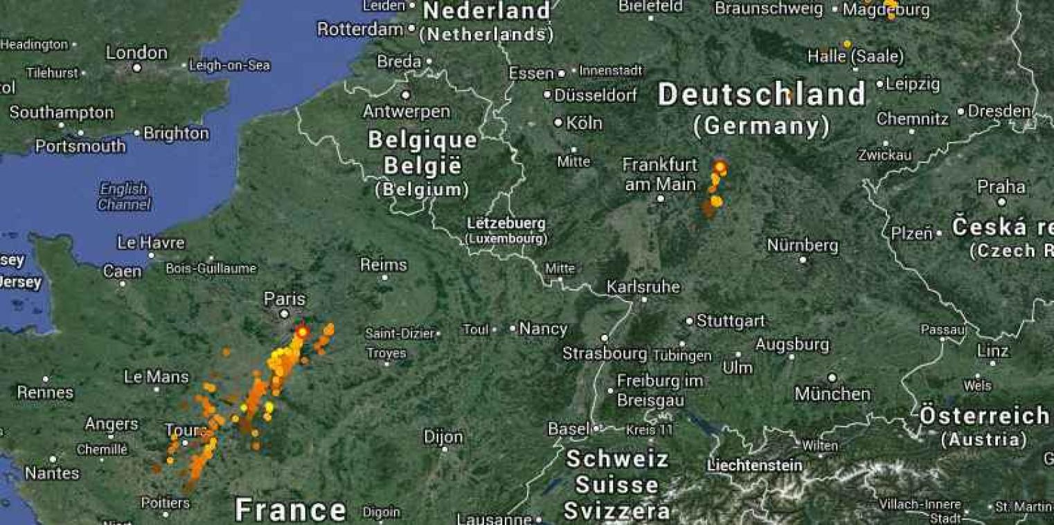 Waar zit het onweer?  Volg het op de voet 