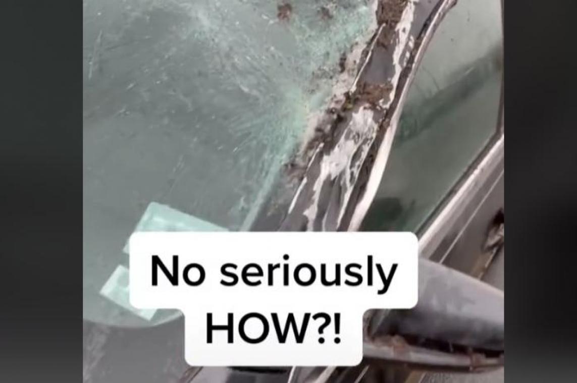 WTF. TikTokker treft twee beschadigde auto's aan op parking, DIT is de hallucinante oorzaak