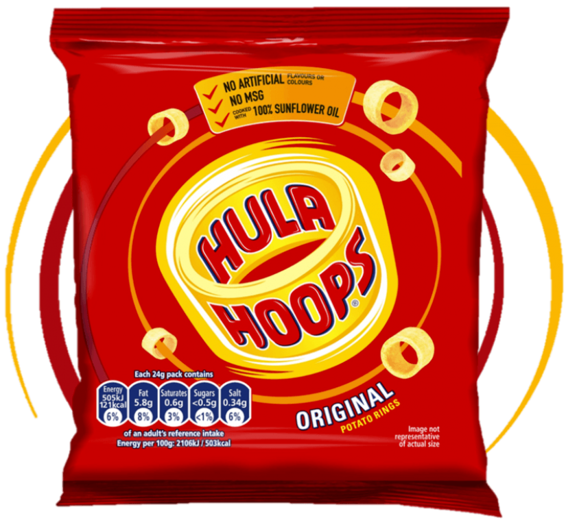 BIZAR. Je kan Hula Hoops nu ook als 'frieten' bij je maaltijd eten