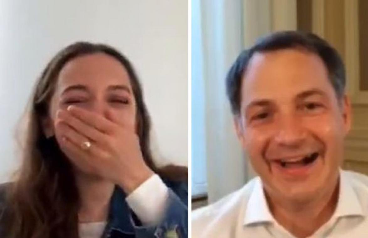 Flo Windey stelt ondeugende vraag aan Alexander De Croo: "Ja, dat zal mogen!" (video)