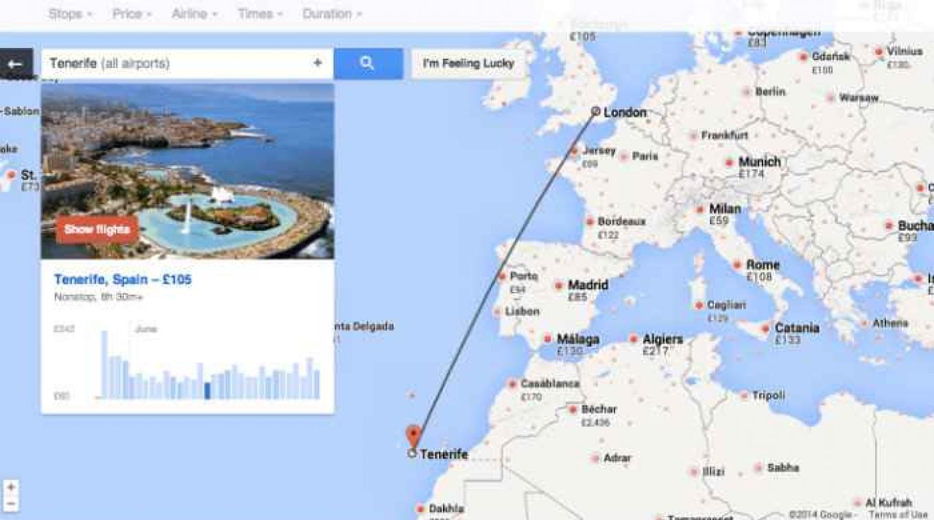 Laat Google en het lot je reis bepalen