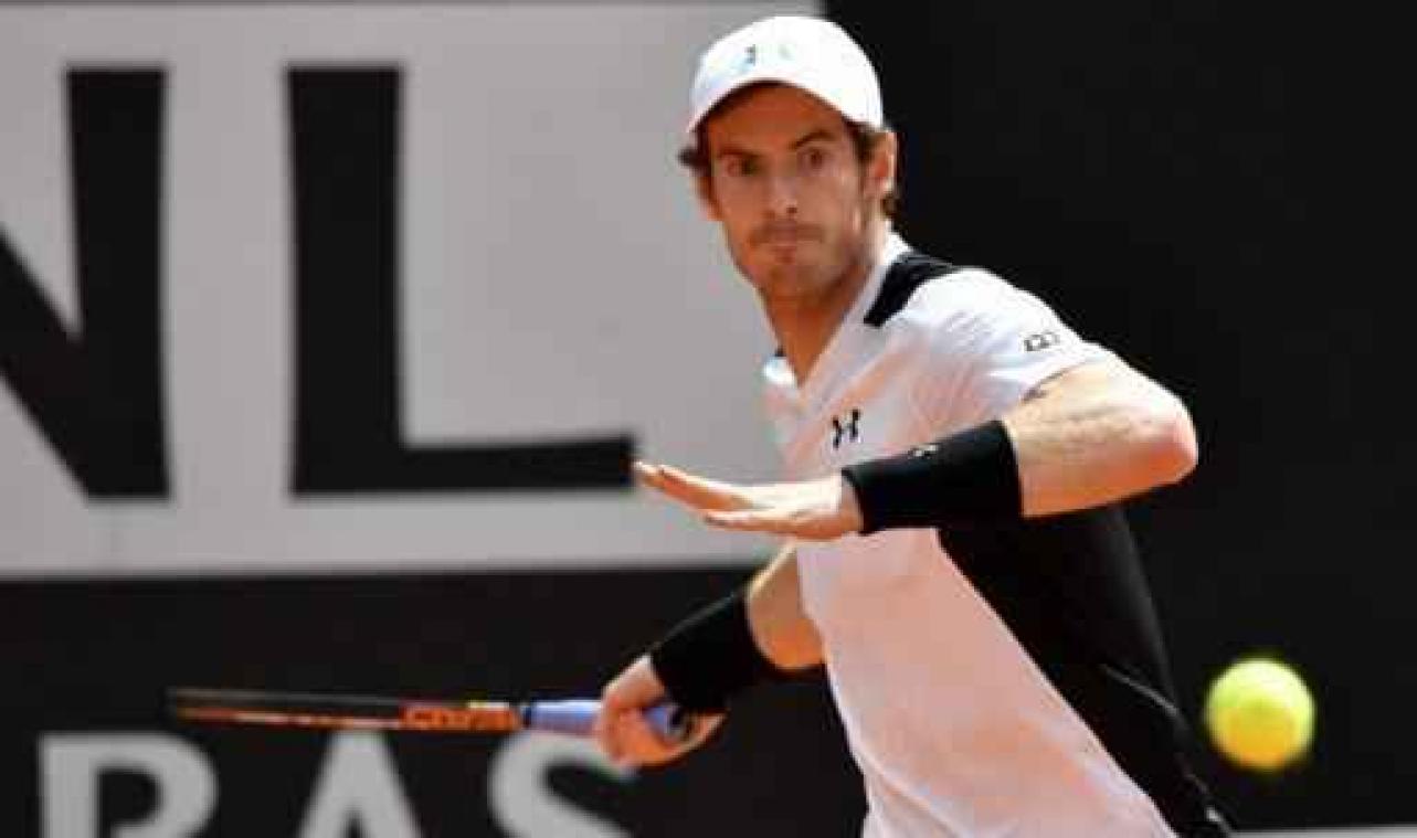 Andy Murray is eerste finalist van ATP Rome