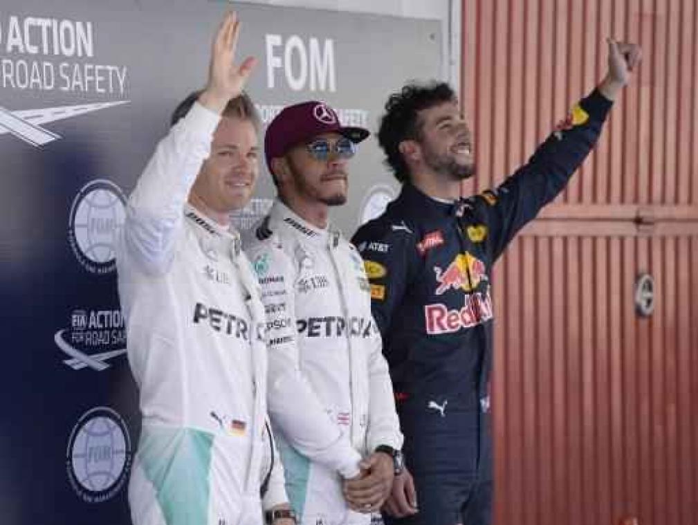 Rosberg en Hamilton schakelen elkaar uit in eerste ronde GP F1 Spanje
