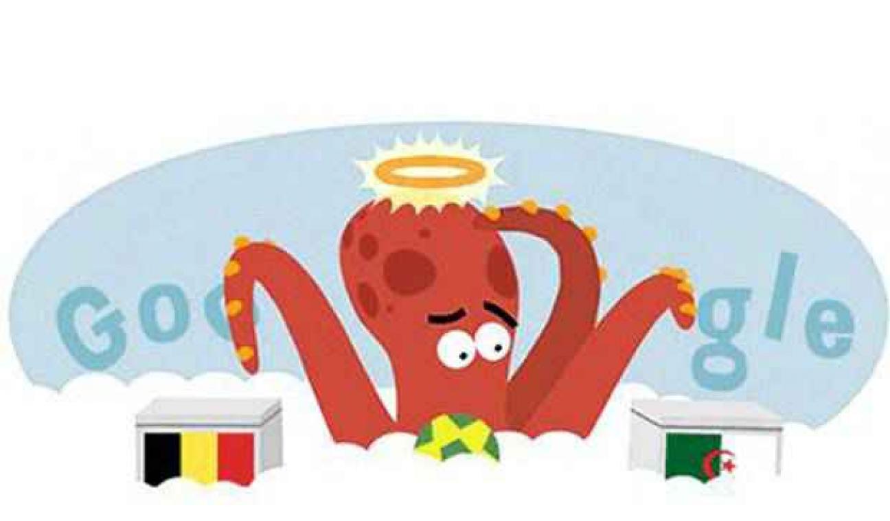 Octopus Paul voorspelt België-Algerije op Google