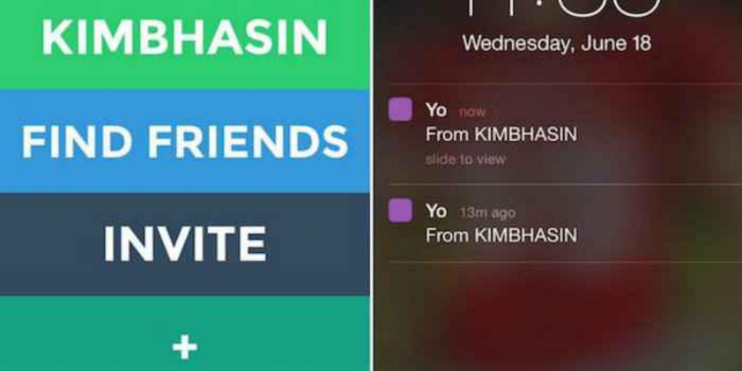 Deze vreemde nieuwe app laat je enkel het woord 'Yo' sturen