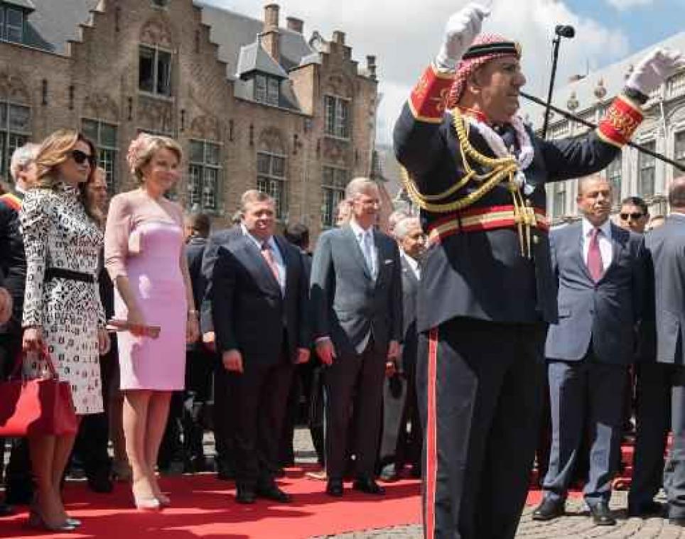 Jordaanse koning Abdullah II in Brugge