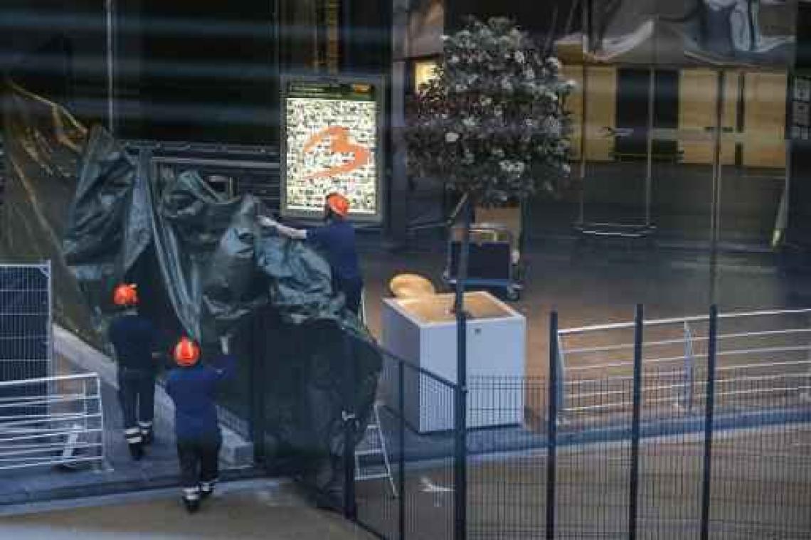 Aanslagen - Reconstructie in Brussels Airport in aanwezigheid van Abrini afgelopen