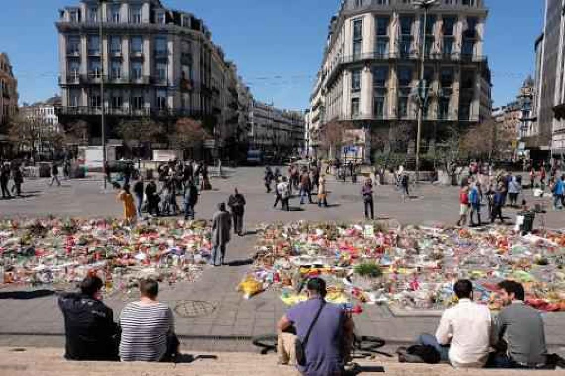 Bloemen aan Brusselse Beurs opgeruimd