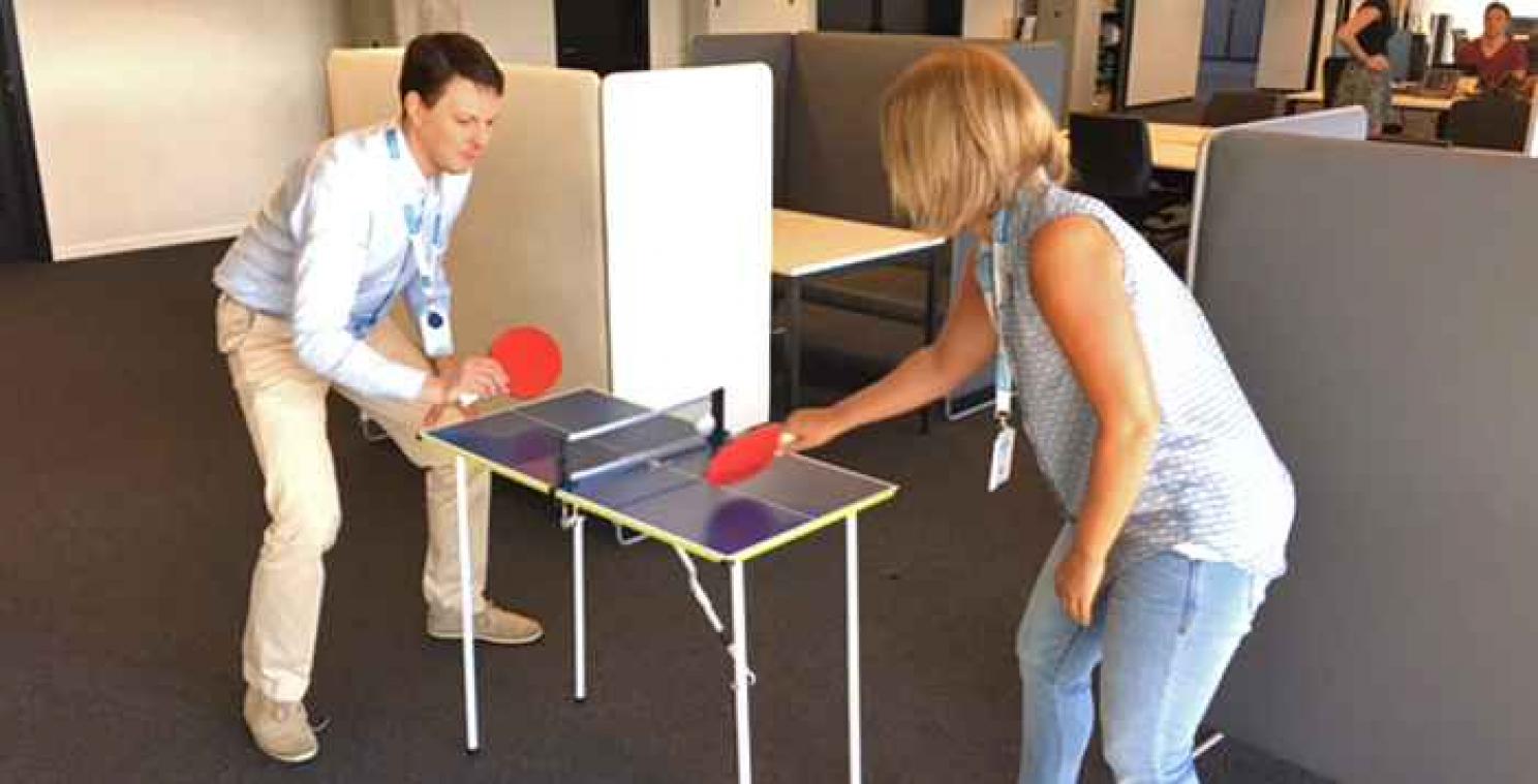Sporten op het werk
