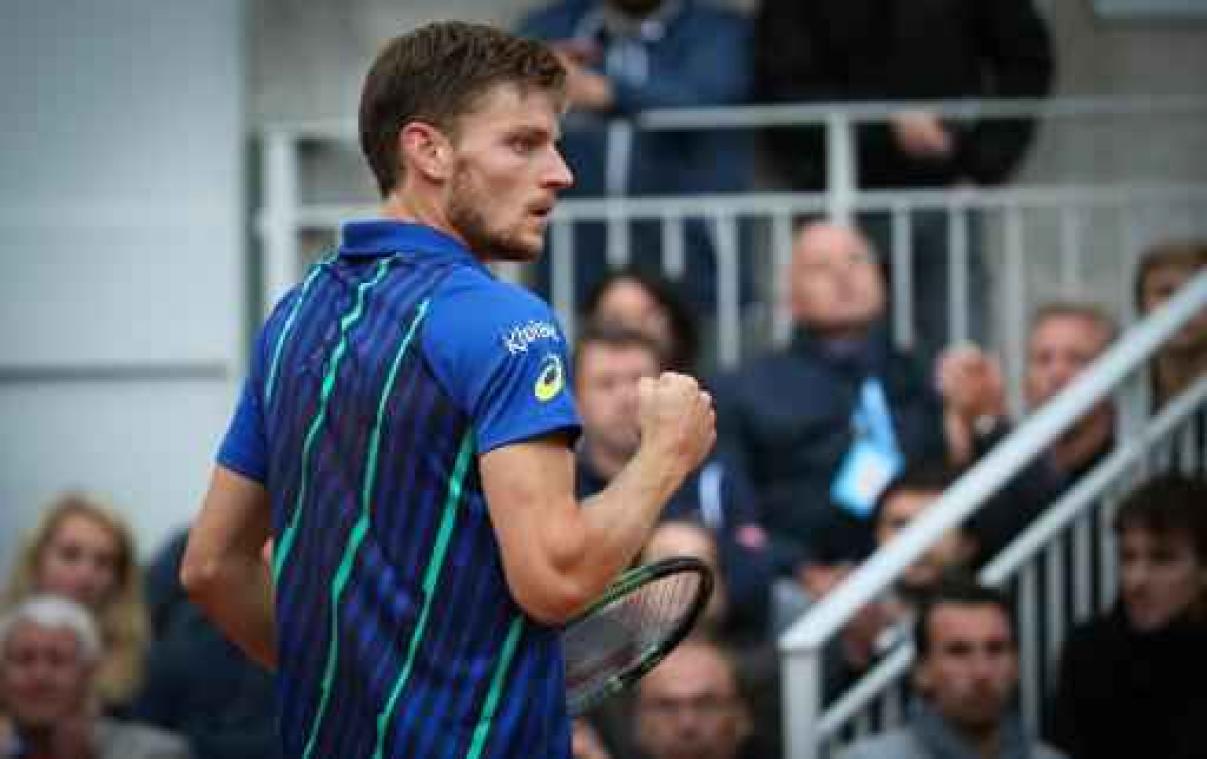 Roland-Garros - David Goffin "had wedstrijd van begin tot einde in handen"