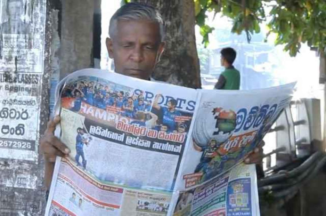 Krant in Sri Lanka blaast gedrukte media nieuw leven in