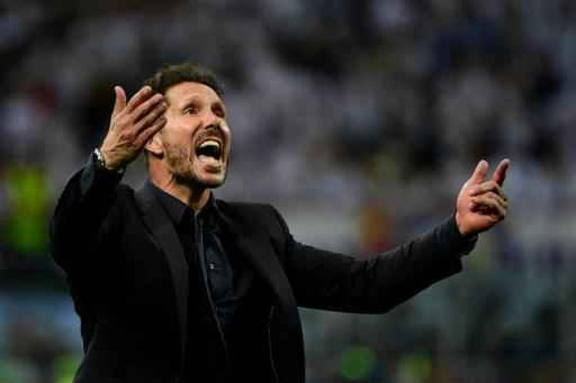 Champions League - Trainer Simeone voelt de pijn van fans Atlético
