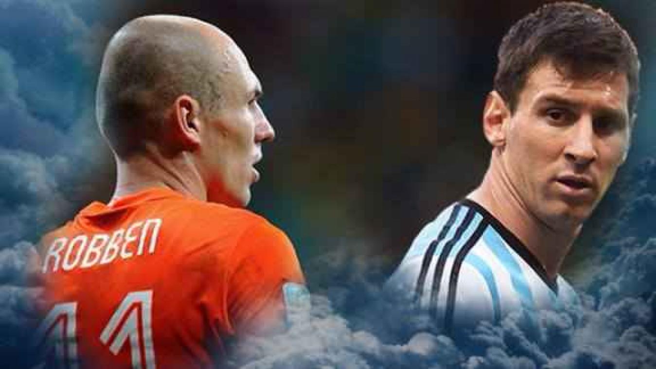 Nederland - Argentinië ofwel Arjen Robben - Lionel Messi