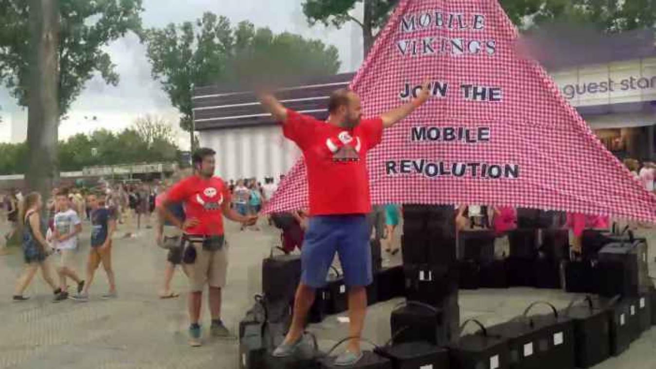 Mobile Vikings slaagde erin Rock Werchter te infiltreren