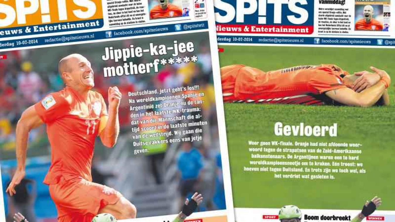 Oranje te laat klaar voor Spits