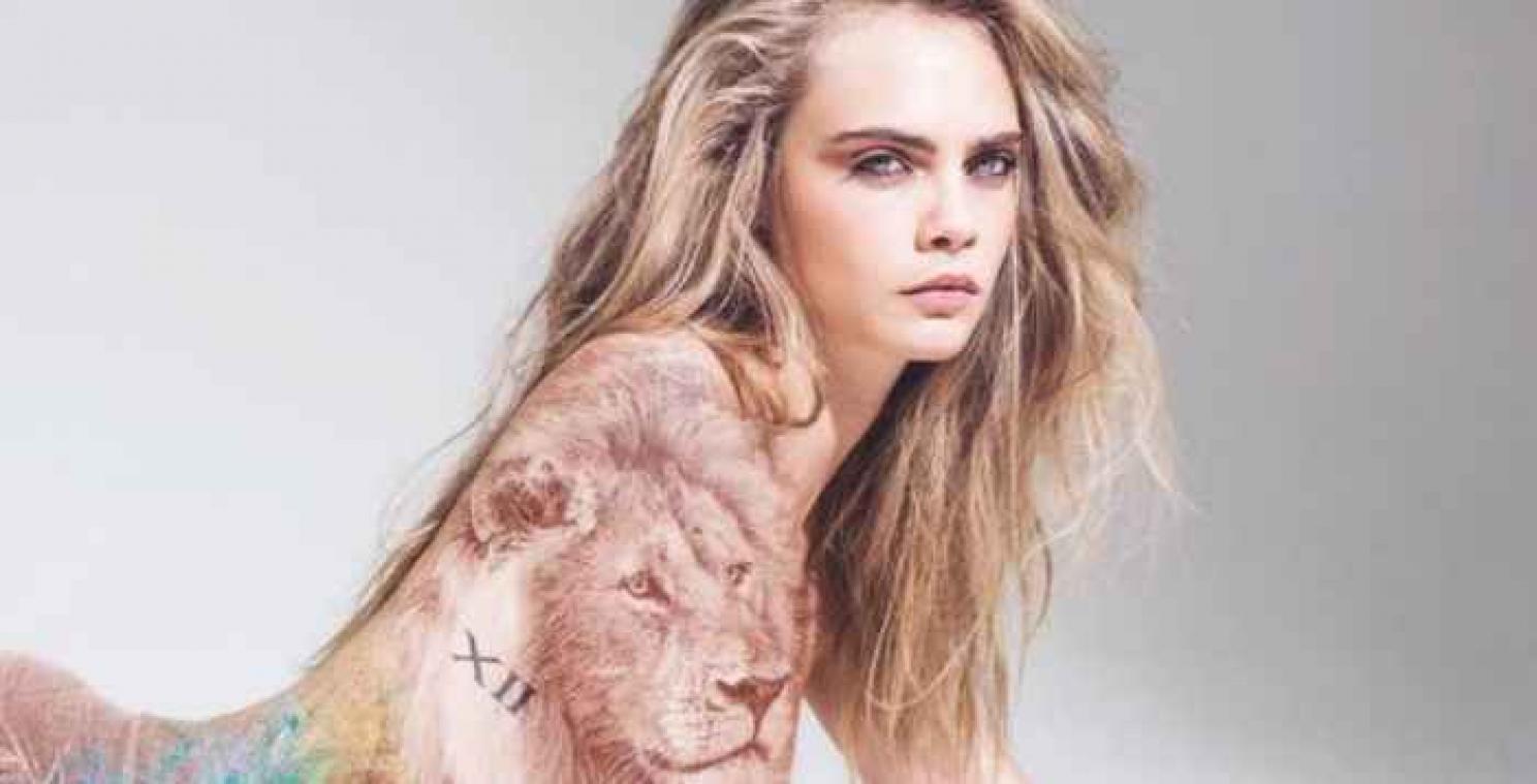 Cara Delevingne uit de kleren in campagne tegen stroperij