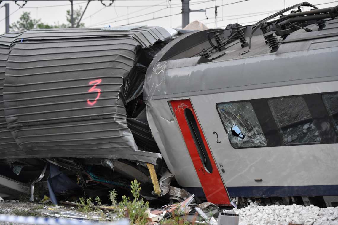 "Een grote schok, bagage vloog in het rond"