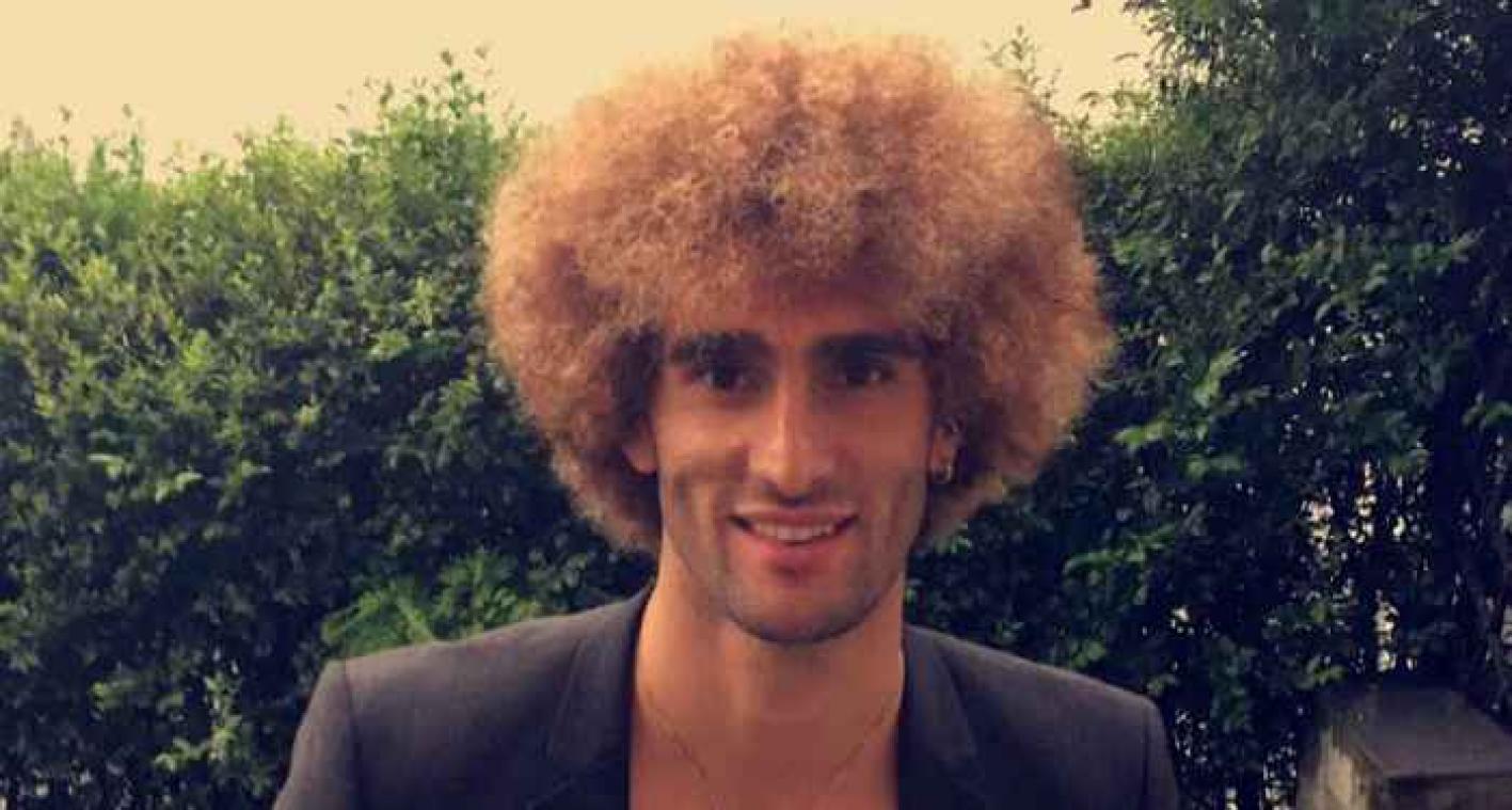 Fellaini oogst hoongelach met nieuw kapsel