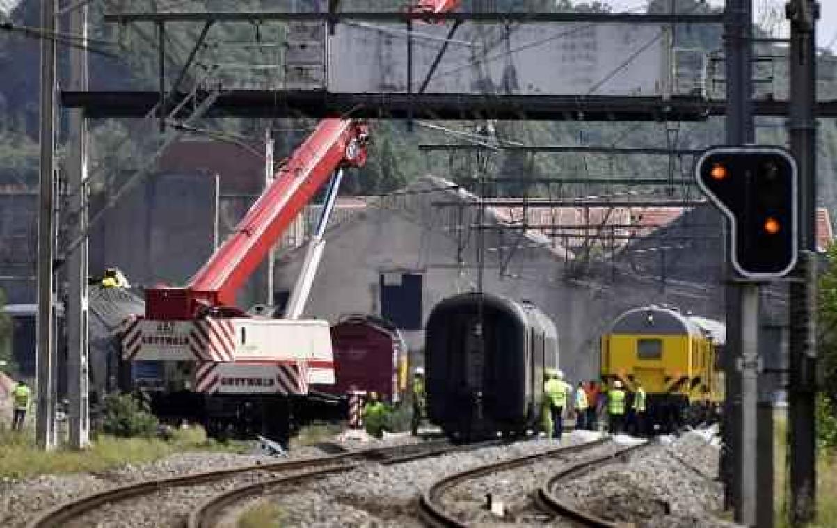 Treinongeval Saint-Georges-sur-Meuse - Opnieuw treinverkeer op twee sporen vanaf donderdagochtend