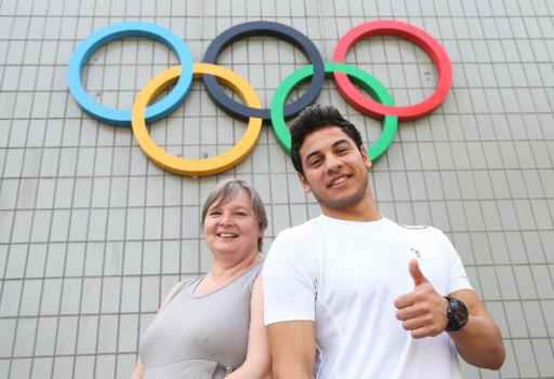 Carine Verbauwen stoomt zwemmer Rami Anis klaar voor Rio