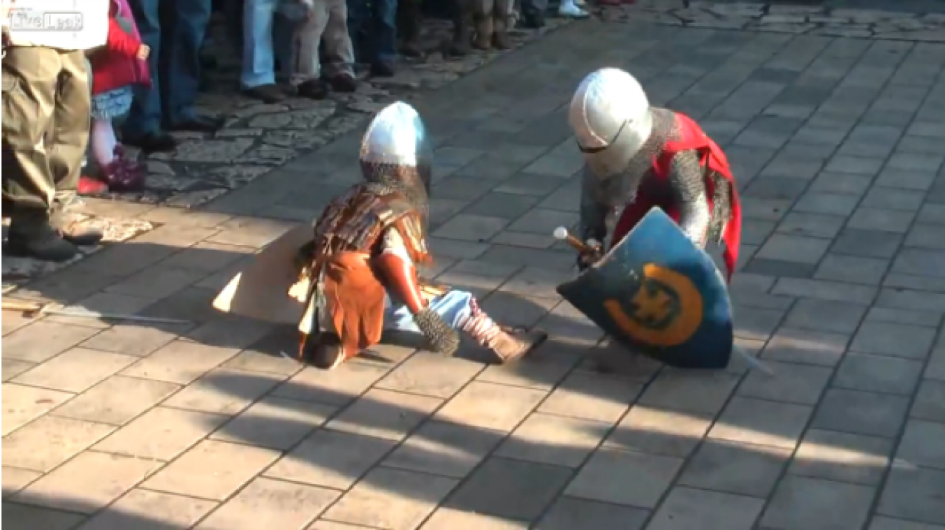 Deze twee ridders zouden gemakkelijk kunnen meespelen in Game of Thrones