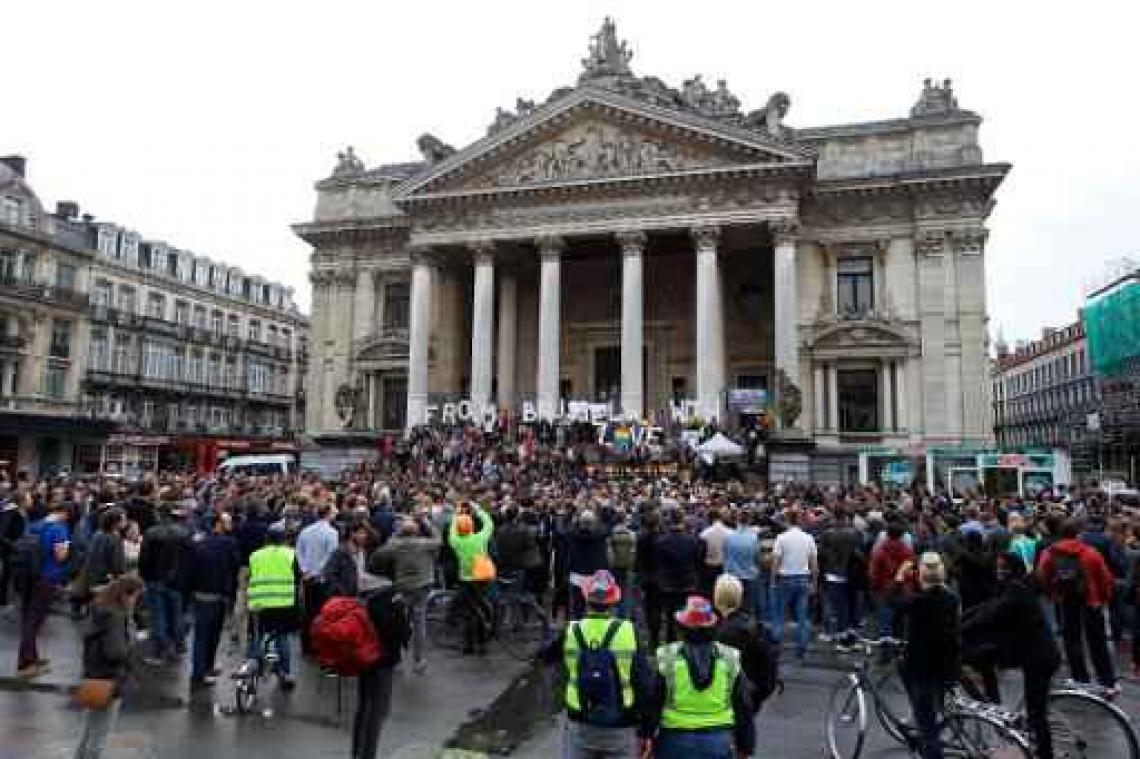 Slachtoffers schietpartij Orlando herdacht op Brusselse Beursplein