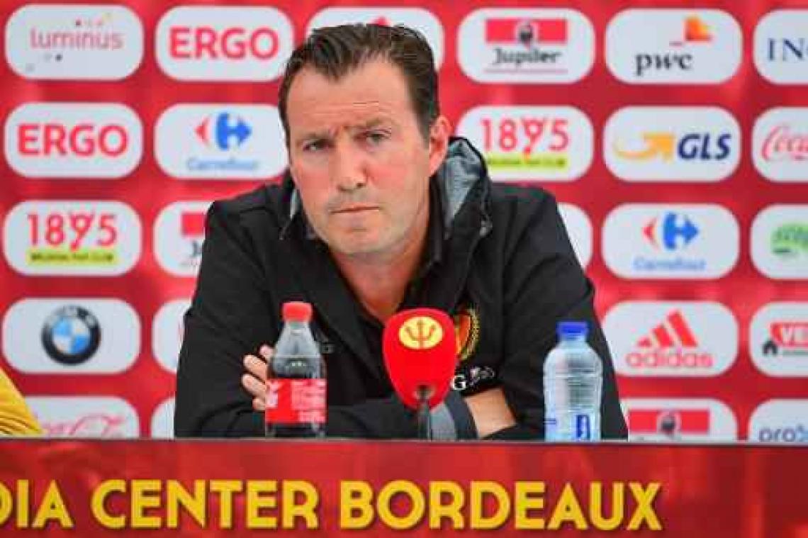 Wilmots: "Ik heb veel gekeken en geanalyseerd op training"