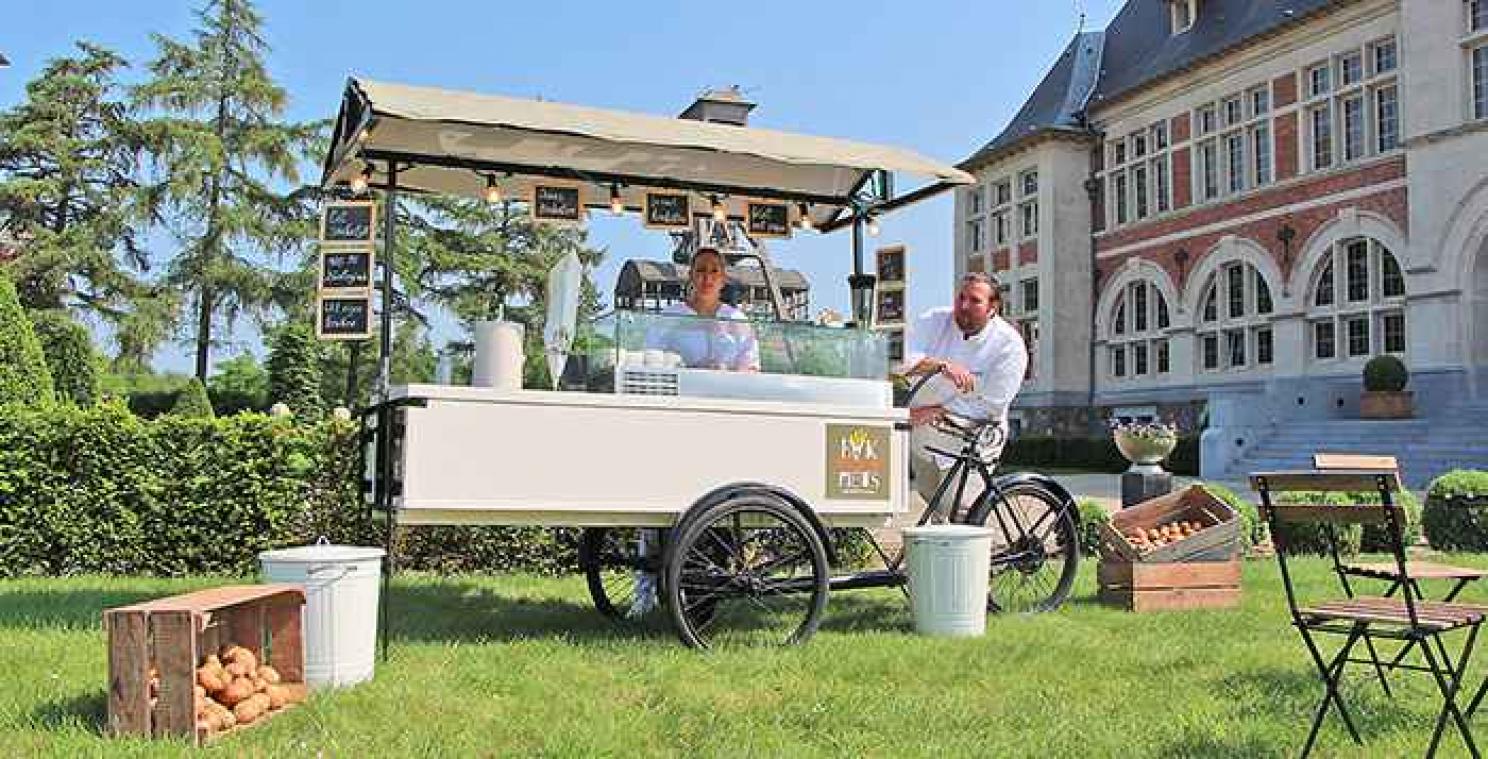 Op stap met de bakfrietfiets