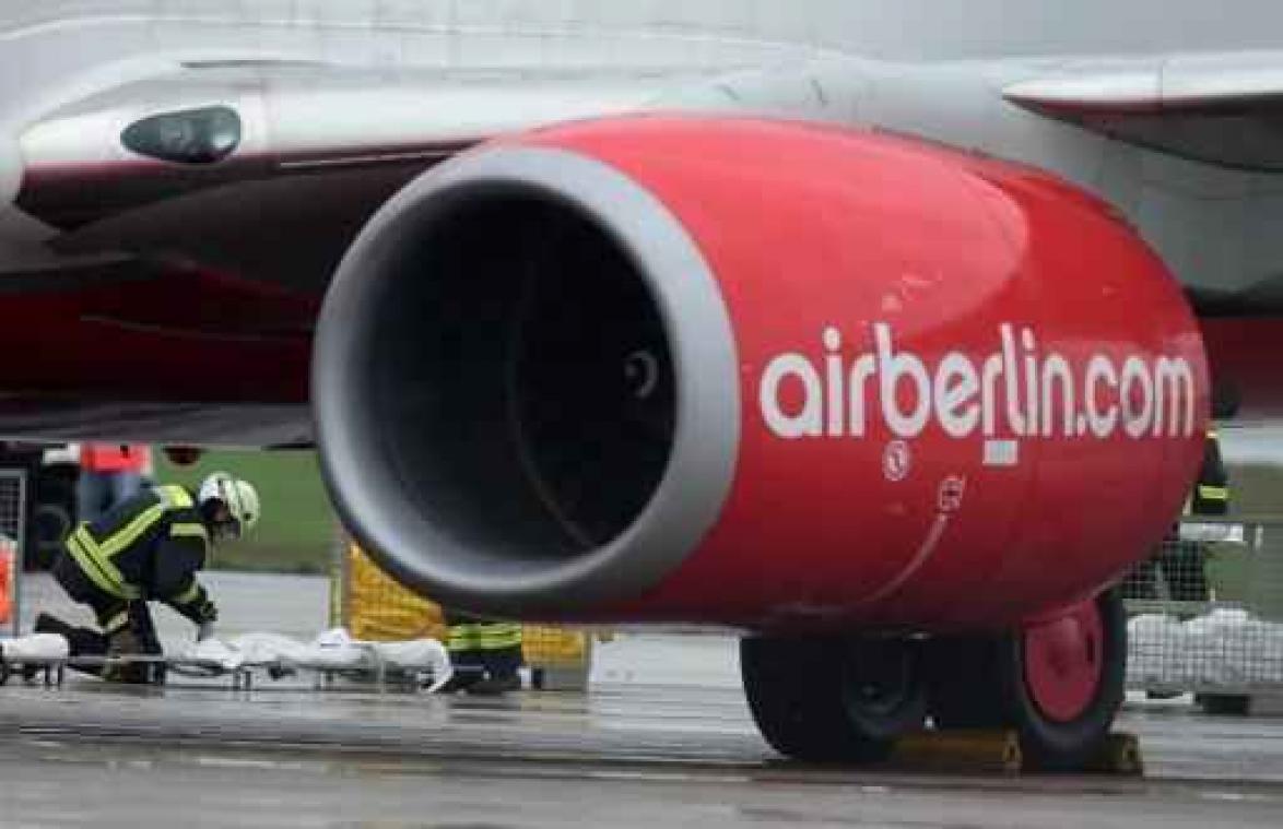 Vliegtuig van Air Berlin veilig geland na bommelding