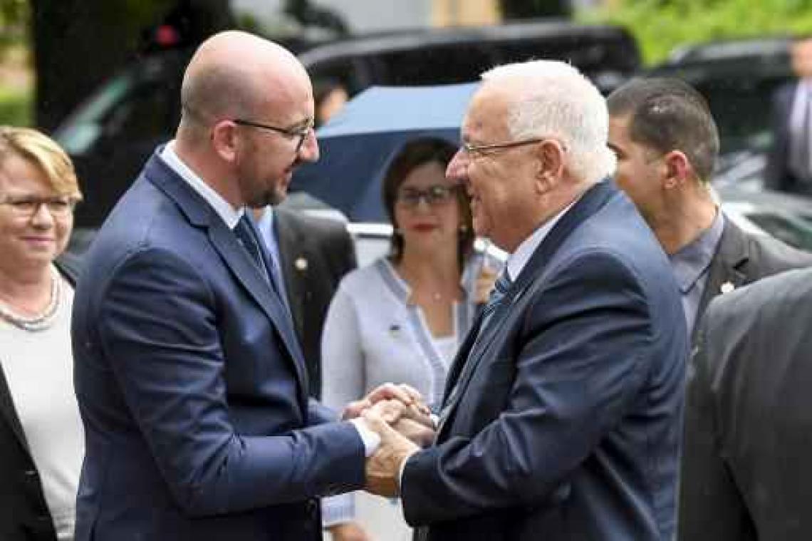 Premier Michel ontmoet Israëlische president
