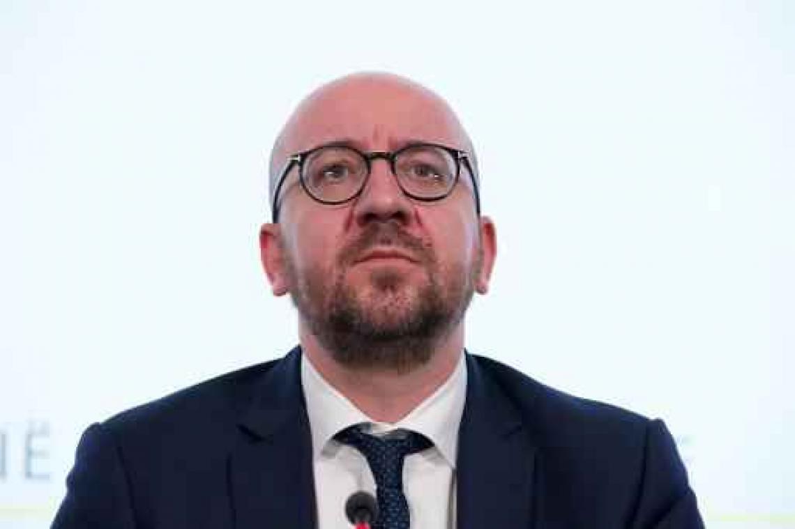 Premier Michel naar het crisiscentrum