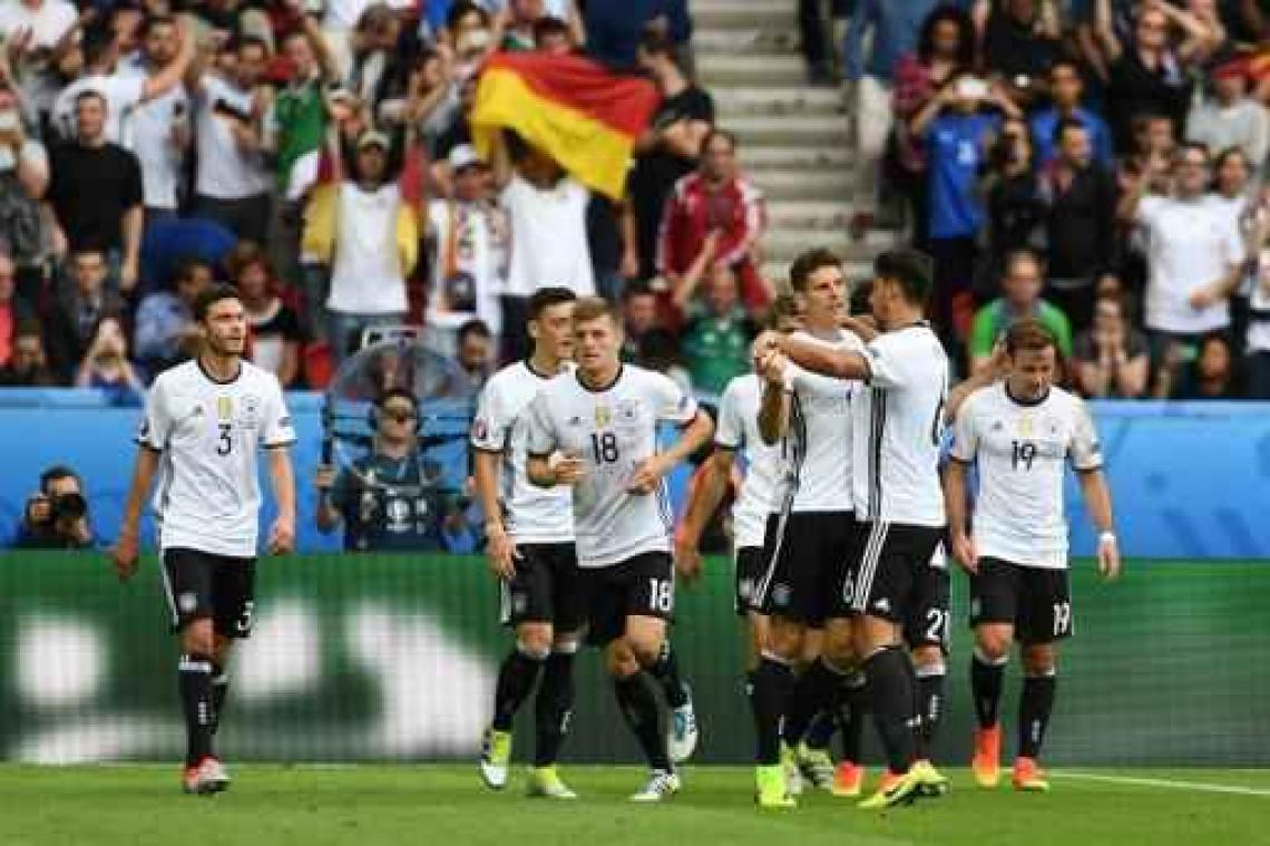 Duitsland en Polen zonder tegendoelpunten naar achtste finales