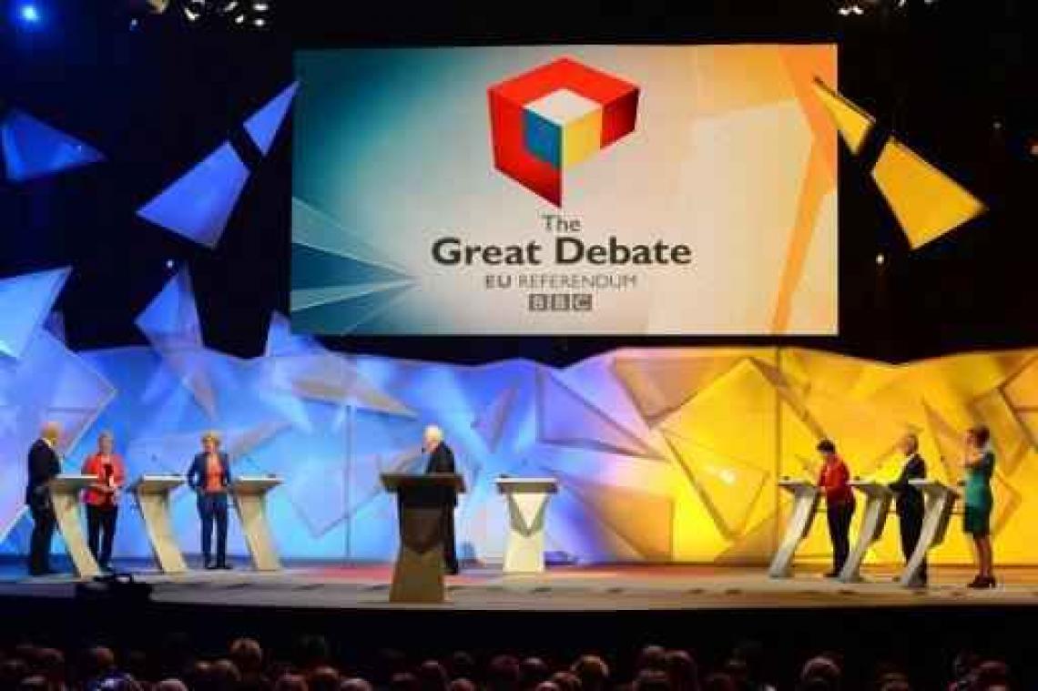 Brits EU-referendum - Bitsig laatste debat tussen voor- en tegenstanders op BBC