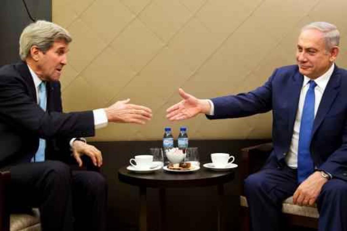 Kerry ontmoet Israëlische premier in Rome