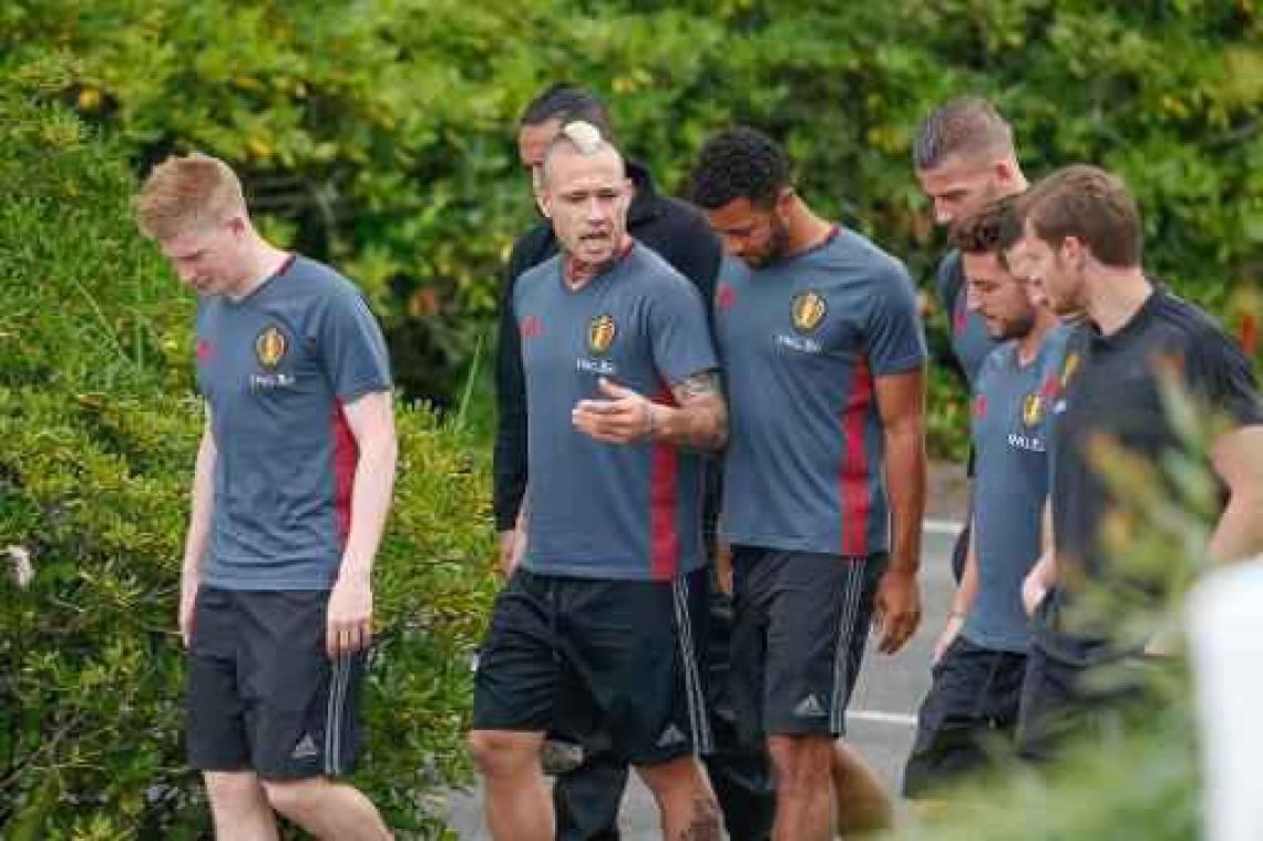 Belgen trainen laatste keer in Bordeaux voor afreis naar Toulouse
