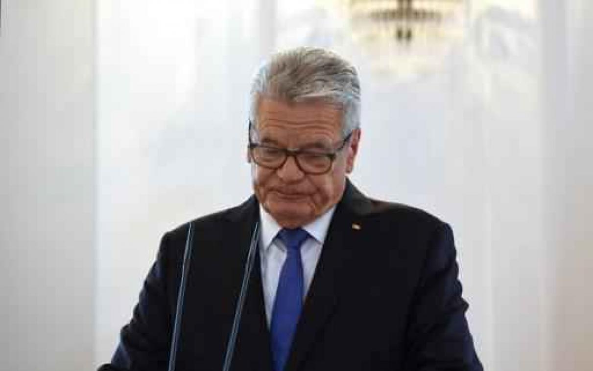 Duitse president beschimpt en beledigd in Saksen