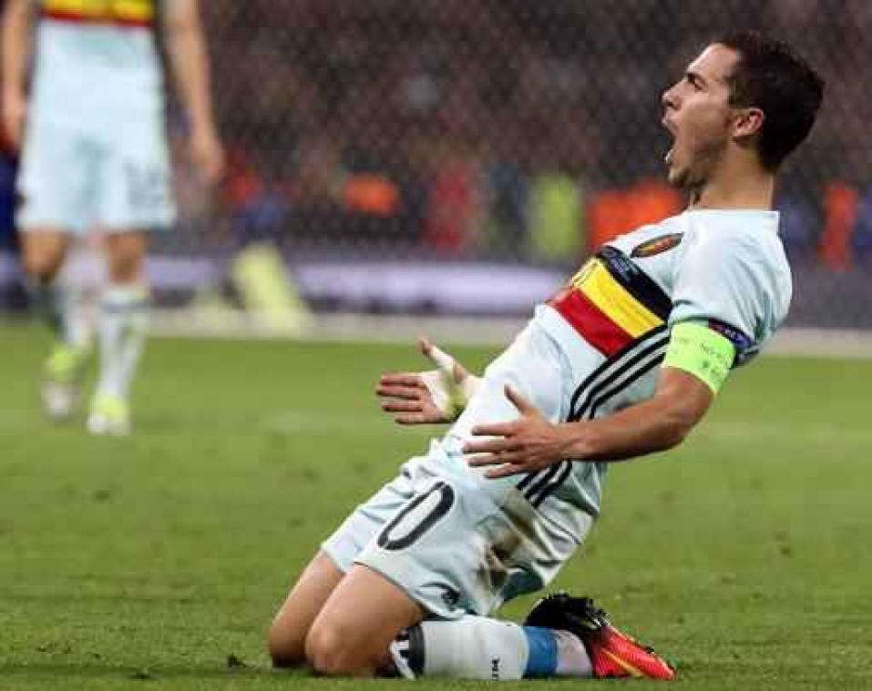 EK 2016 - Rode Duivel Eden Hazard Man van de Match tegen Hongarije