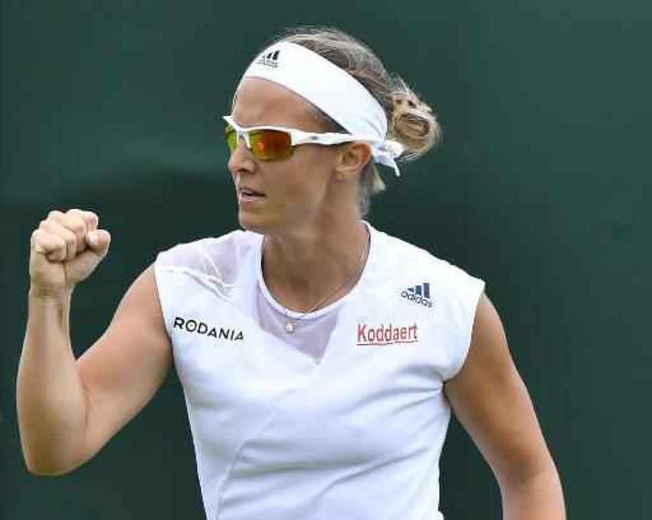 Kirsten Flipkens staat in tweede ronde van Wimbledon