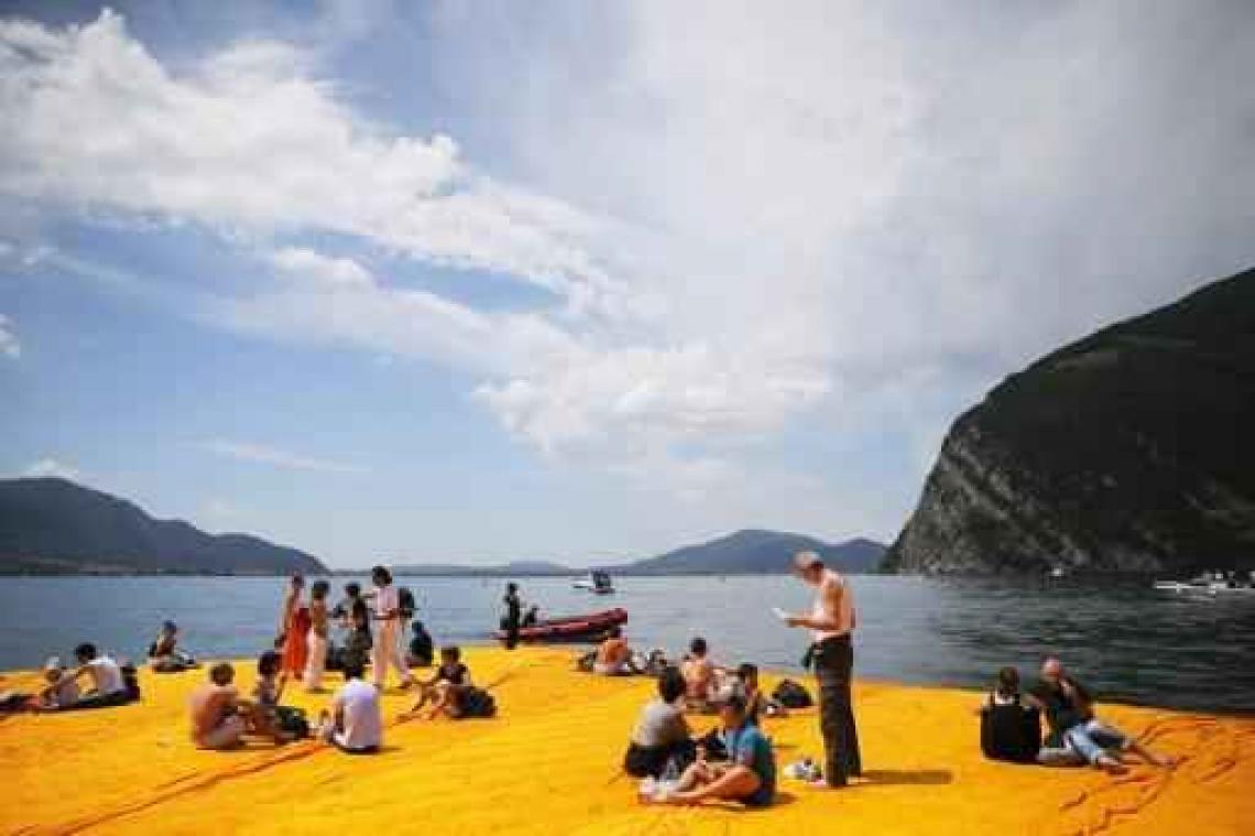 Meer dan 1,2 miljoen bezoekers voor Christo's Floating Piers