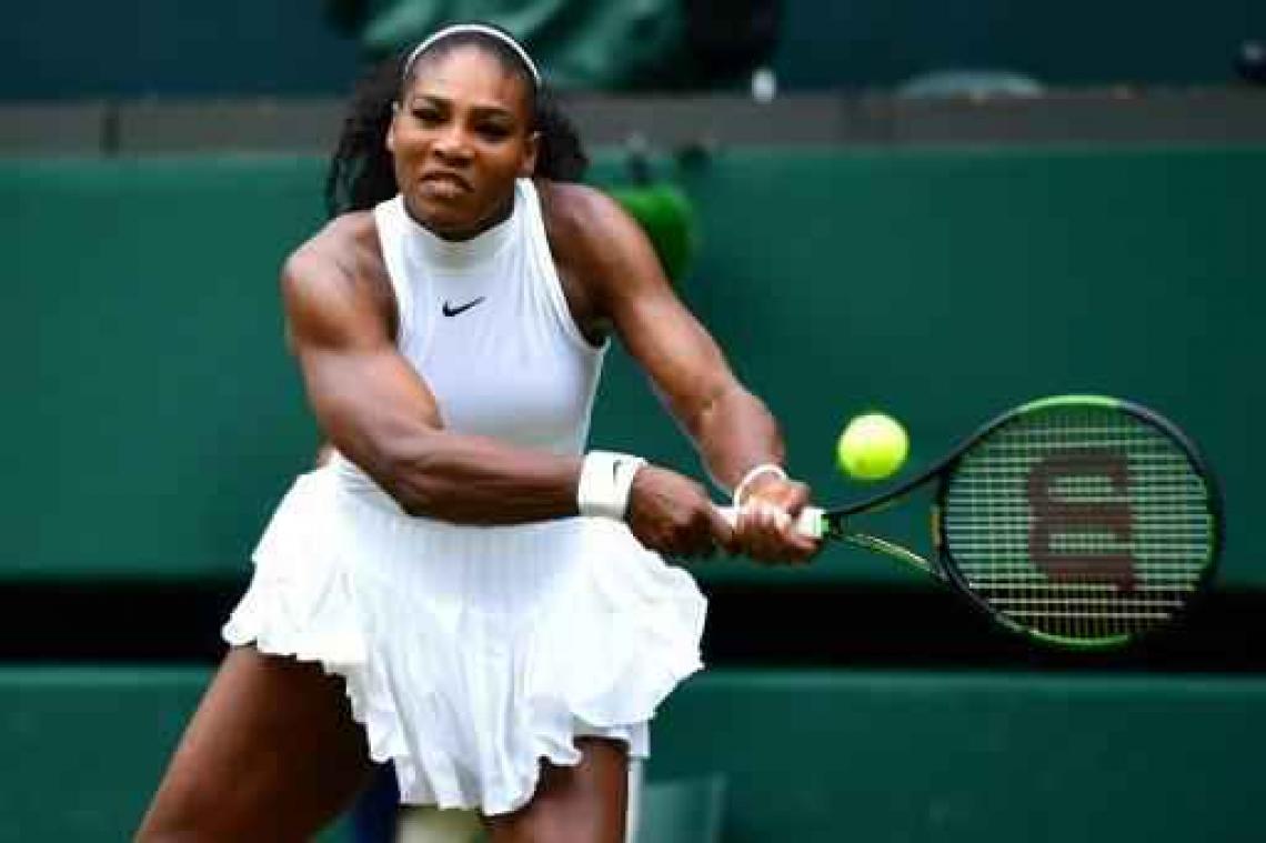Titelverdedigster Serena Williams staat in kwartfinales op Wimbledon