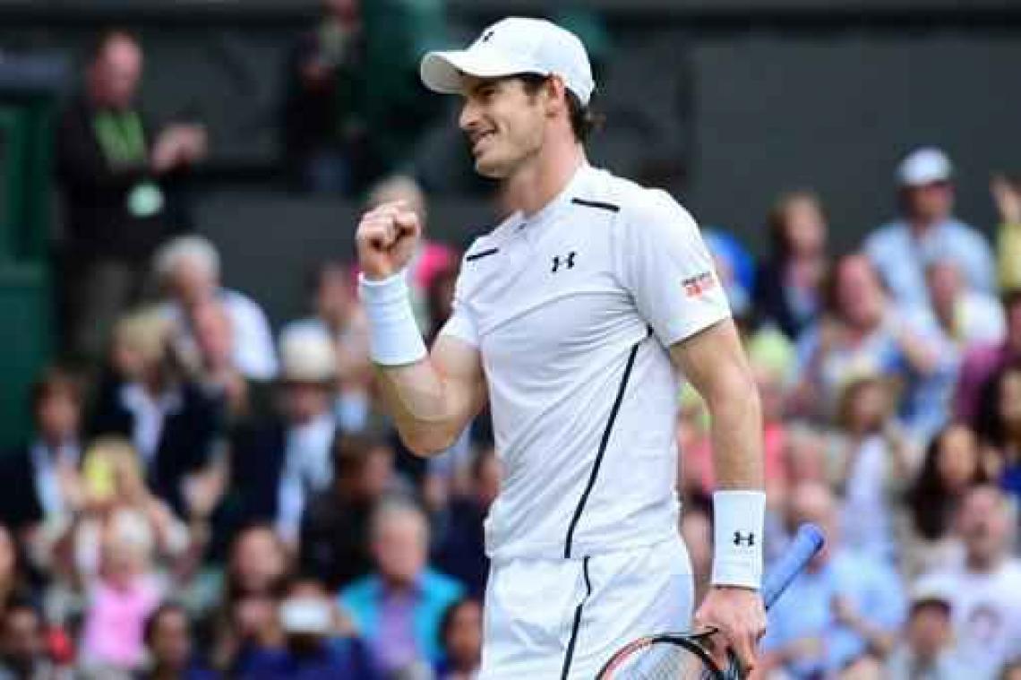 Andy Murray in drie sets naar kwartfinales in Wimbledon