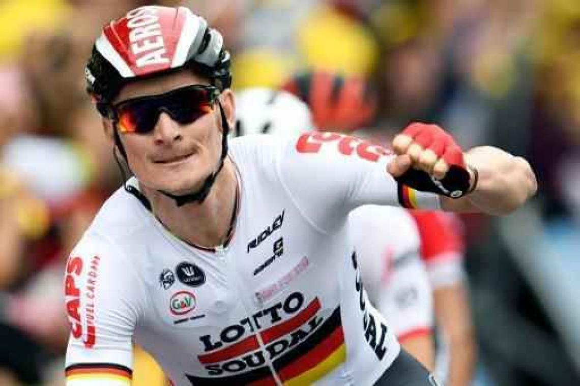 André Greipel blijft achter met ondankbare tweede plaats