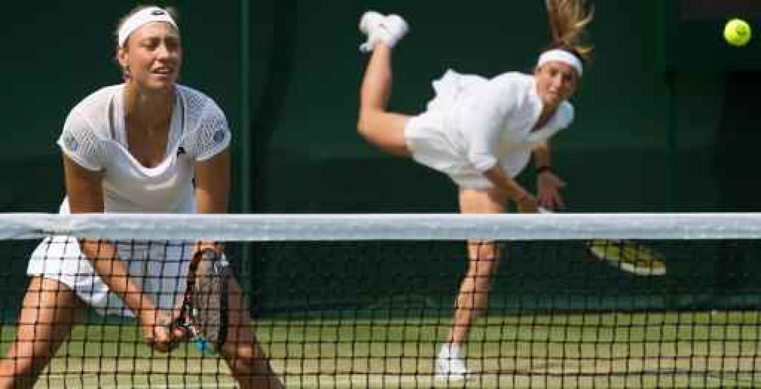 Yanina Wickmayer ligt uit dubbelspel in Wimbledon