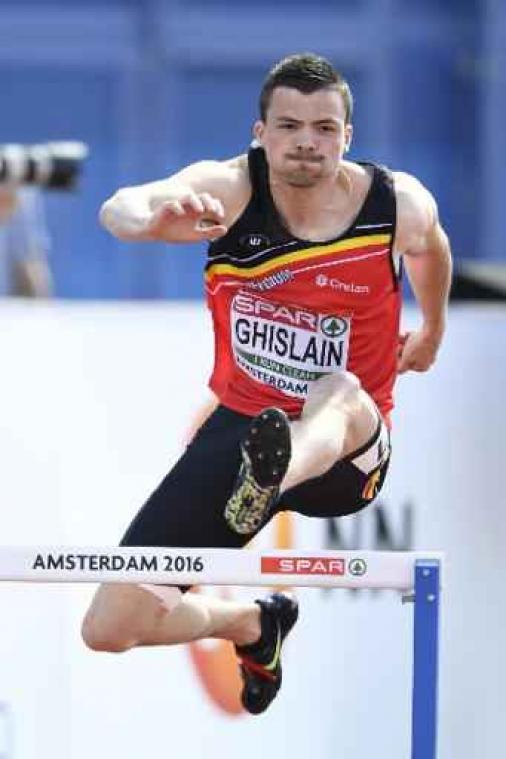 Arnaud Ghislain ontgoocheld na uitschakeling in reeksen 400m horden