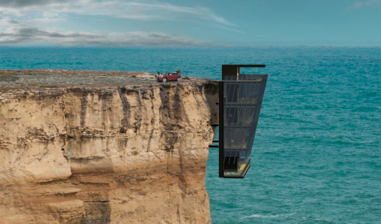Dit huis is een letterlijke cliffhanger