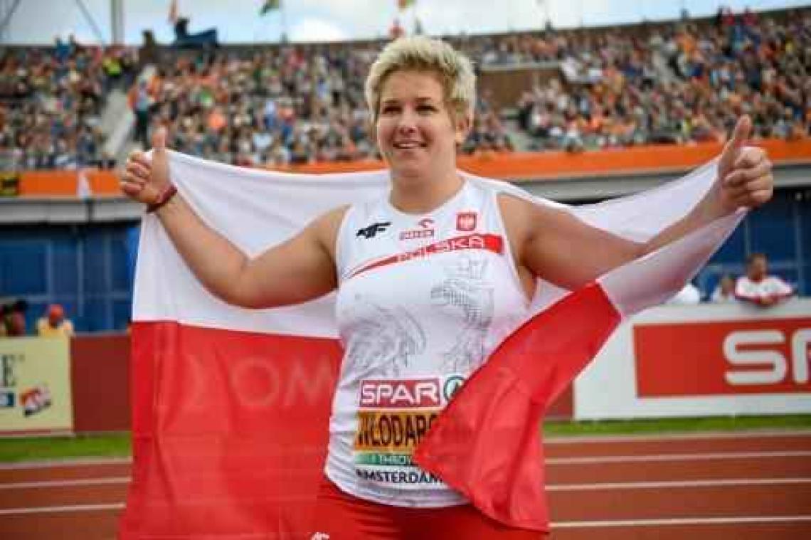 Anita Wlodarczyk kroont zich tot Europees kampioene in het hamerslingeren