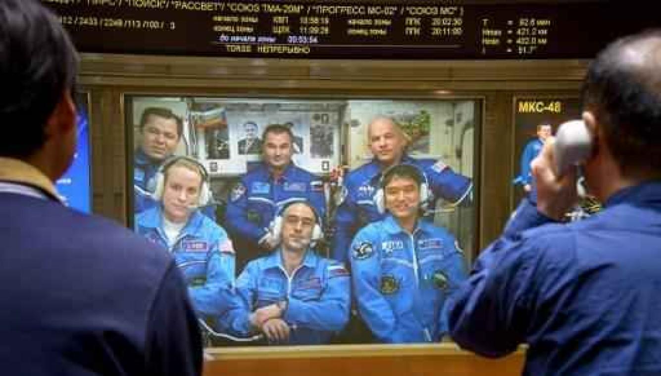 Ruimtestation ISS ontvangt drie nieuwe astronauten
