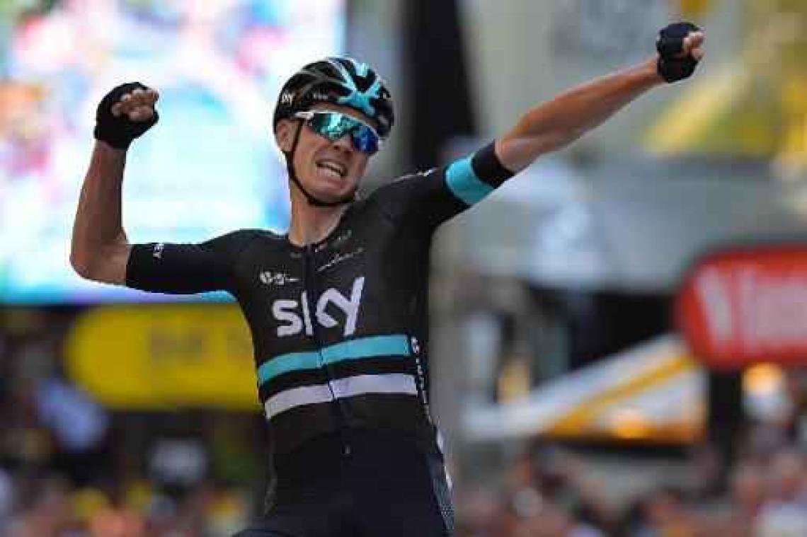 Chris Froome wint bergetappe in de afdaling en neemt geel over van Van Avermaet