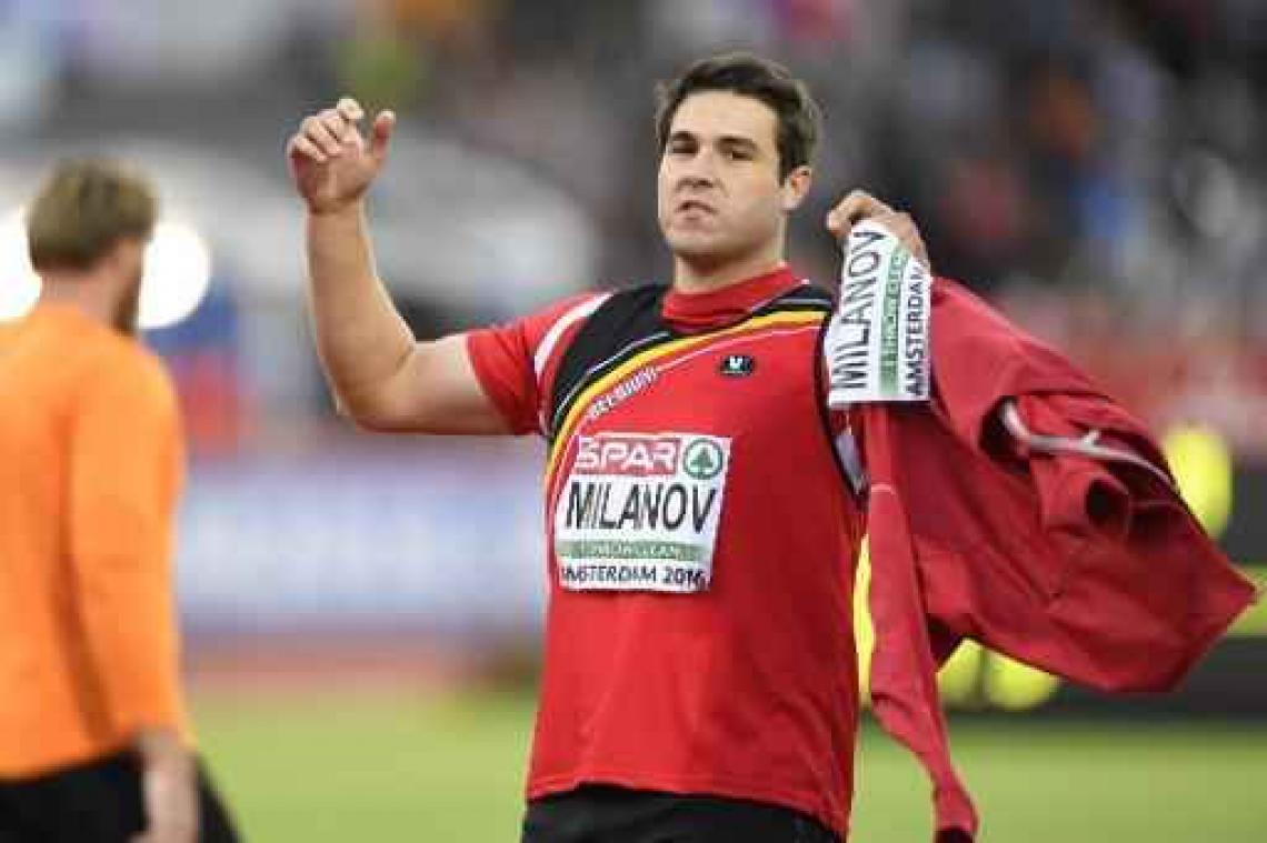 EK atletiek - Discuswerper Philip Milanov pakt zilver